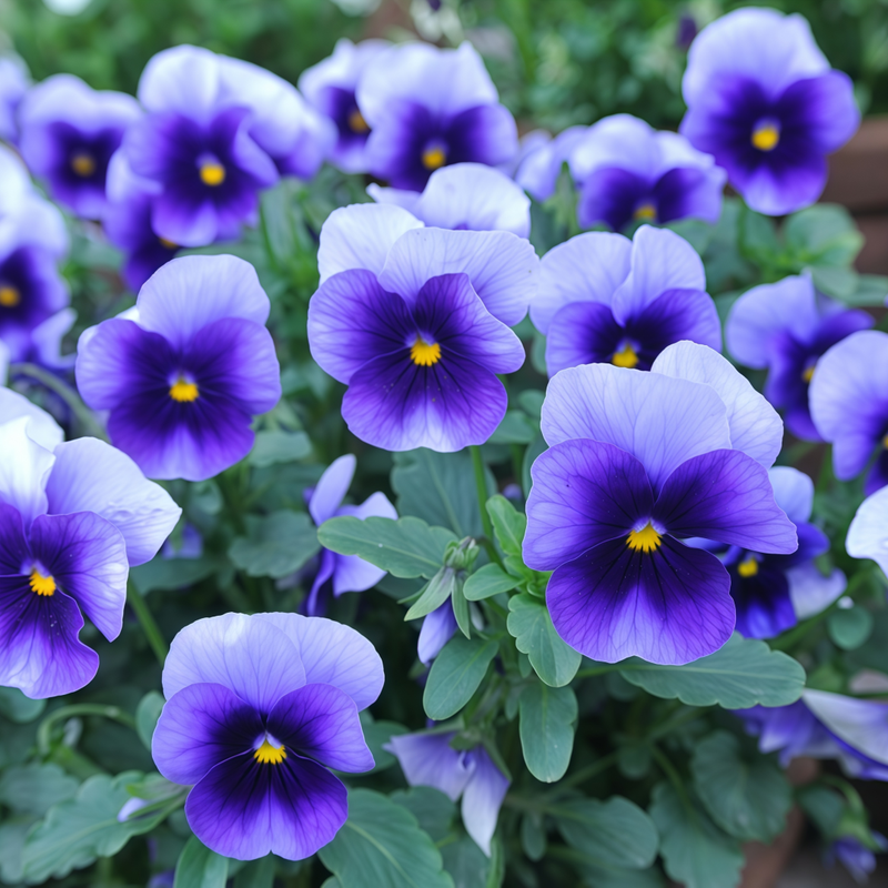 Pansy Seeds - Blue White Wing Larger Packet High Germination 600-3000 Onsaleseeds