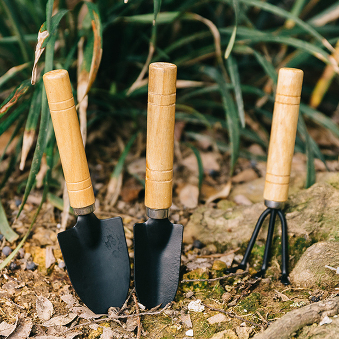 Flower planting tools Special gardening soil loosening flower shovel set of three small shovels for growing vegetables and flowers