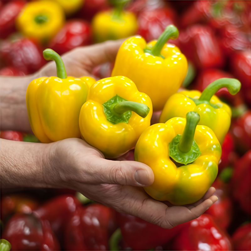 Capsicum Annuum Var. - Conoides Red Yellow Larger Packet High Germination 500-2500 Onsaleseeds