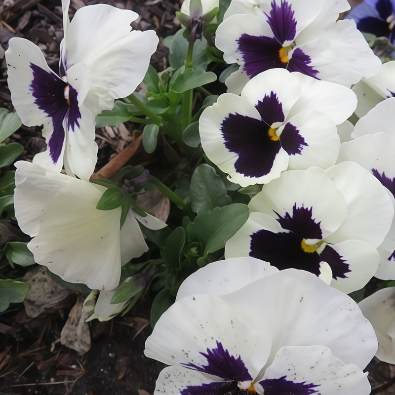 Viola White Spot During The Day Seeds up to 50%