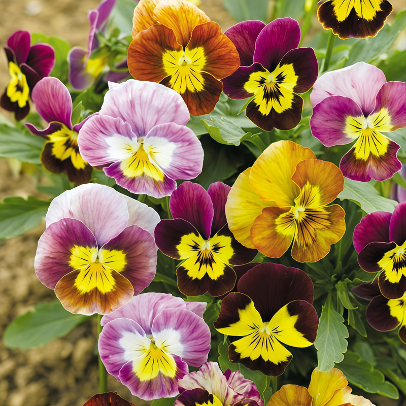 Pansy Seeds - Extra Large Flower Mixed Colors Larger Packet High Germination 750-3800 Onsaleseeds