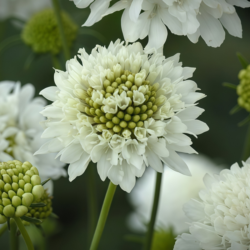 Scabiosa Seeds - White High Germination Onsaleseeds