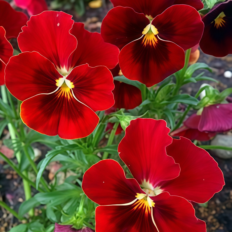 Pansy Seeds - Reddish Brown Larger Packet High Germination 450-2200 Onsaleseeds
