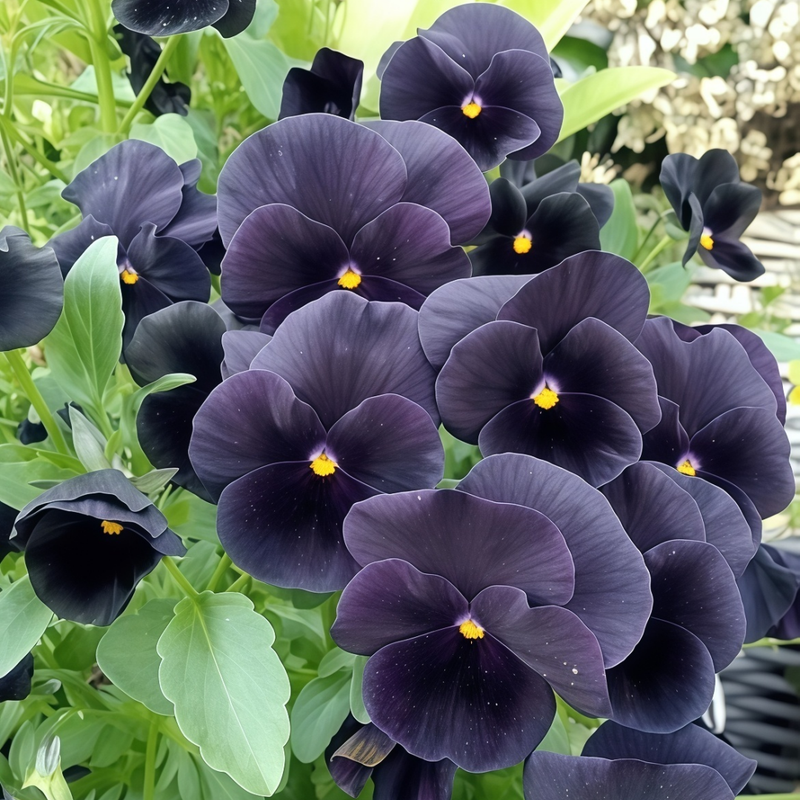 Pansy Seeds - Black Larger Packet High Germination 1200-5000 Onsaleseeds