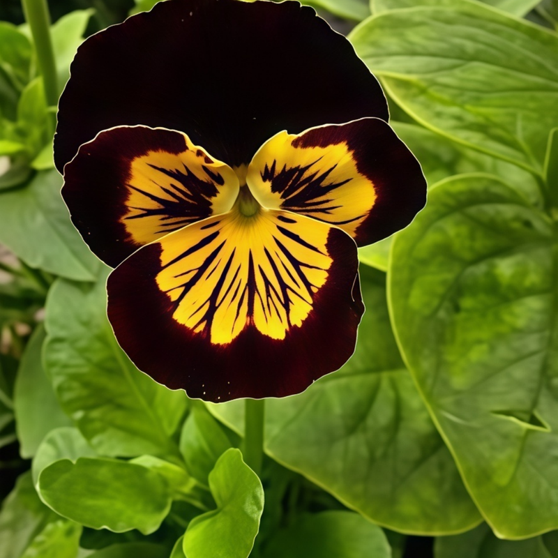 Pansy Seeds - Brown Edge Yellow Core Larger Packet High Germination 600-3000 Onsaleseeds