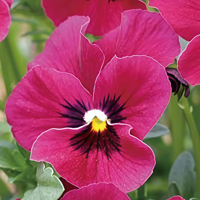Pansy Seeds - Wine Red With Spots Larger Packet High Germination 600-3000 Onsaleseeds