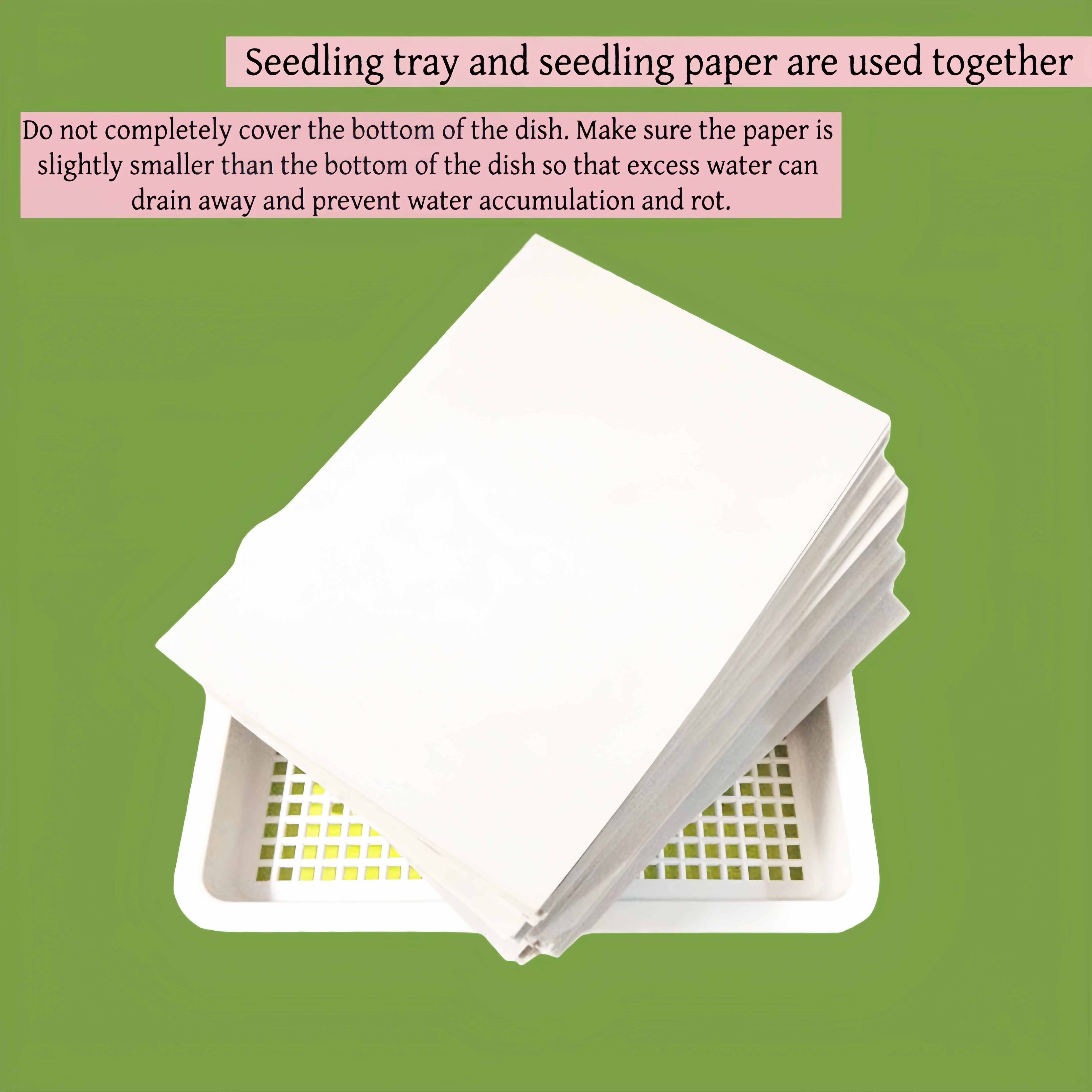 Sprout paper equipment for wheat seedlings, pea seedlings, mung bean seedlings, radish seedlings, moisturizing seedling paper