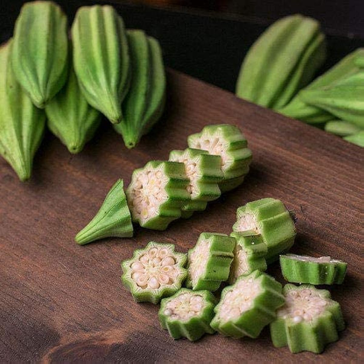 Green Okra Vegetable Seeds up to 50%