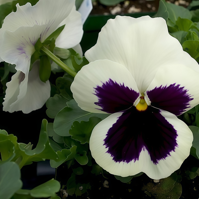 Viola White Spot During The Day Seeds up to 50%