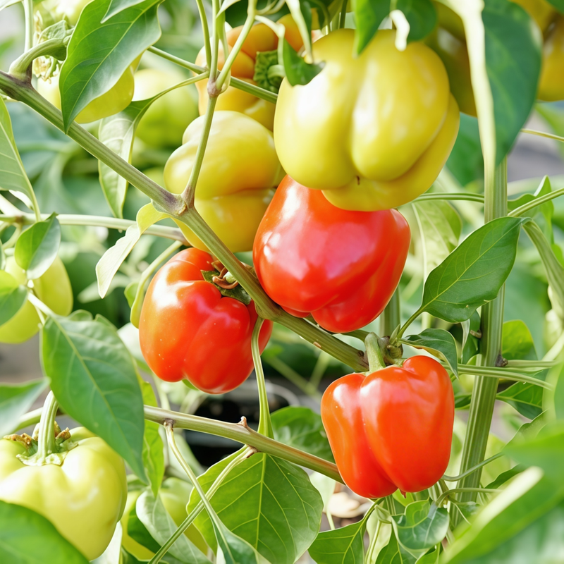 Capsicum Annuum Var. - Conoides Red Yellow Larger Packet High Germination 500-2500 Onsaleseeds