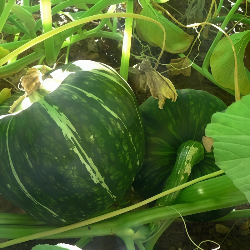 Cucurbita Moschata - Green And White High Germination  Onsaleseeds
