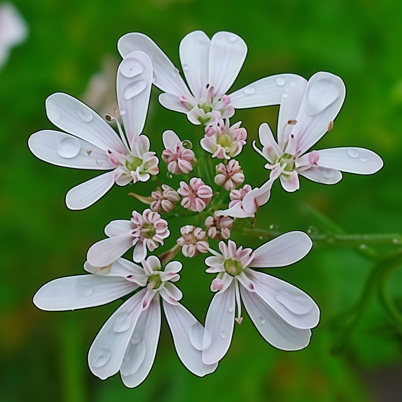 Coriandrum Sativum Green Leaves And White Flowers Seeds up to 50%