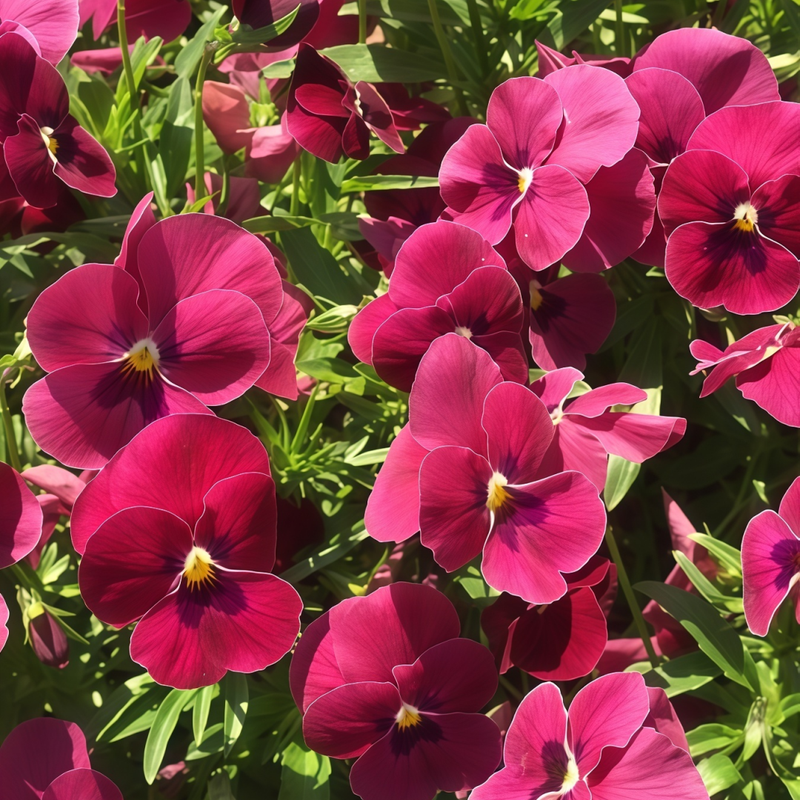 Pansy Seeds - Rose Red Larger Packet High Germination 600-3000 Onsaleseeds