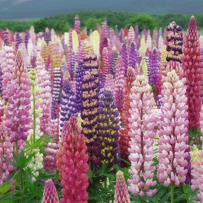 Lupinus Seeds - Mix Seven Colors Larger Packet High Germination 450-2200 Onsaleseeds