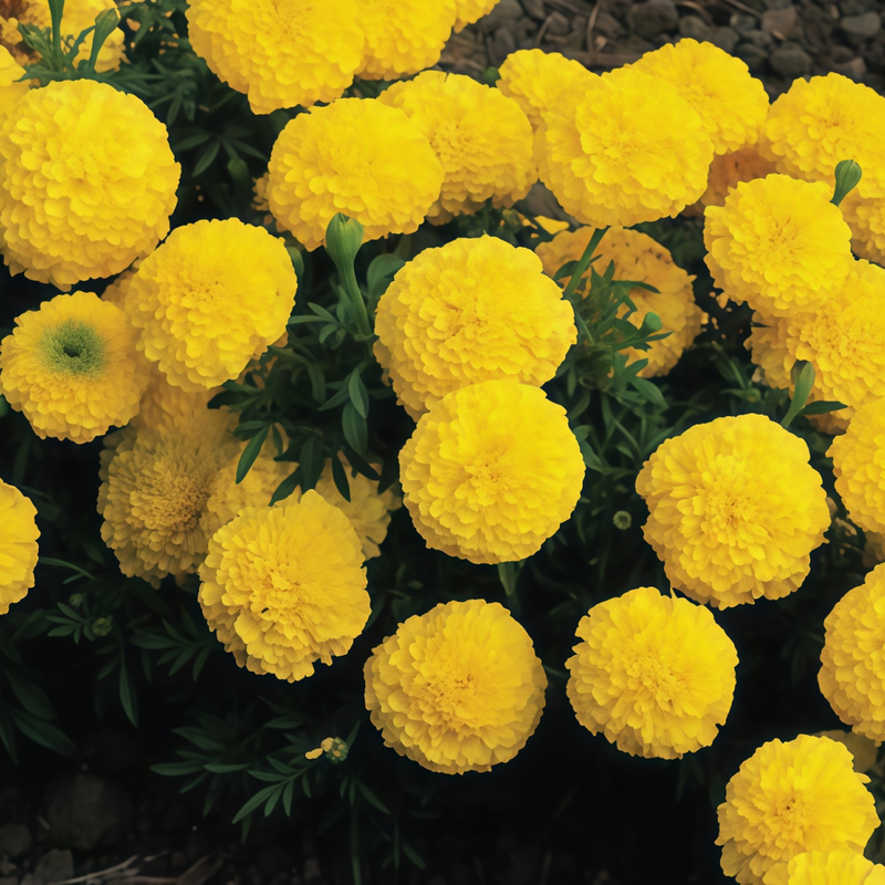 African Marigold Seeds - Yellow Larger Packet High Germination 220-1000 Onsaleseeds