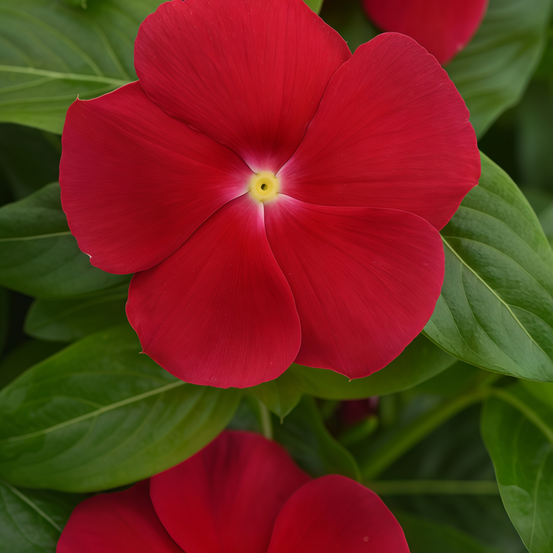Catharanthus Roseus Deep Red Small Flower With Core Seeds up to 50%