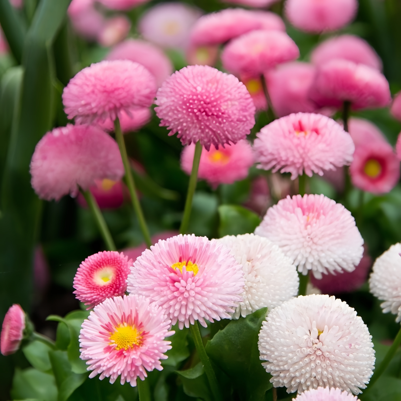 Bellis Red On Top White On Bottom Seeds up to 50%