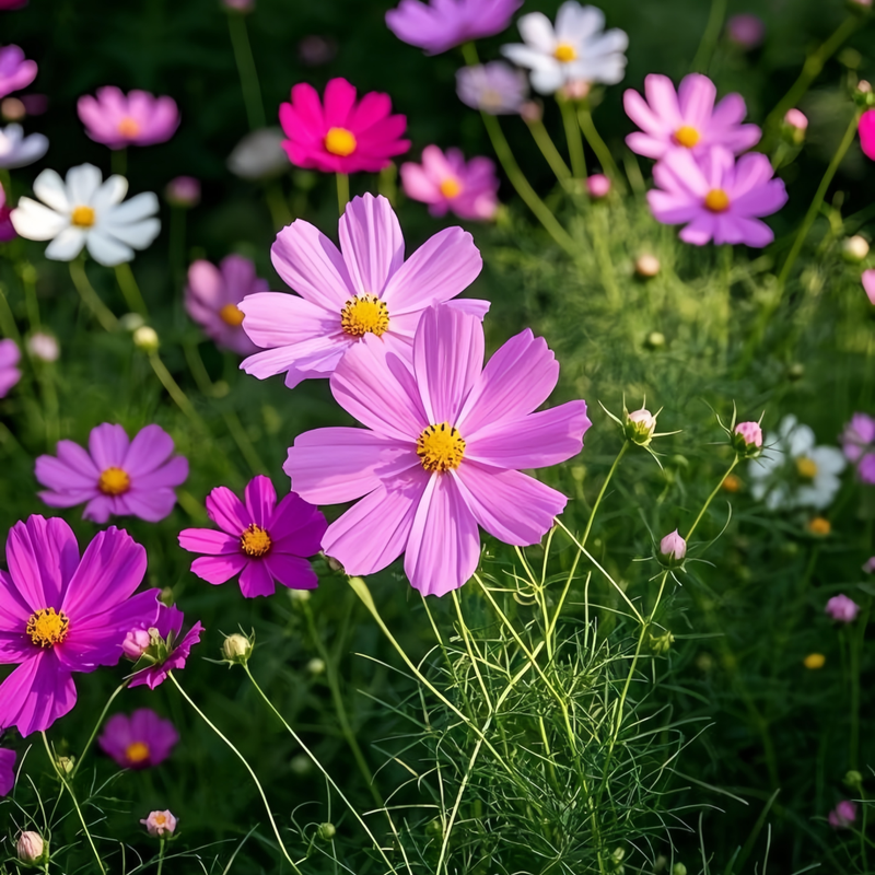 Cosmos Bipinnata Seeds - Mix Single Petal Larger Packet High Germination 1600-4800 Onsaleseeds