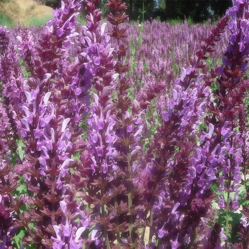 Sage Seeds - Dark Purple-Red Salvia Larger Packet High Germination 600-3000 Onsaleseeds