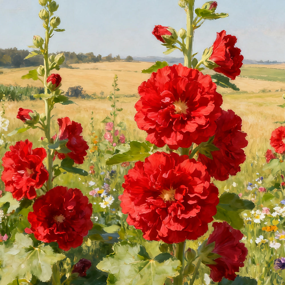 Hollyhock Red Seeds up to 50% Large Pack · 1000-9000 Seeds