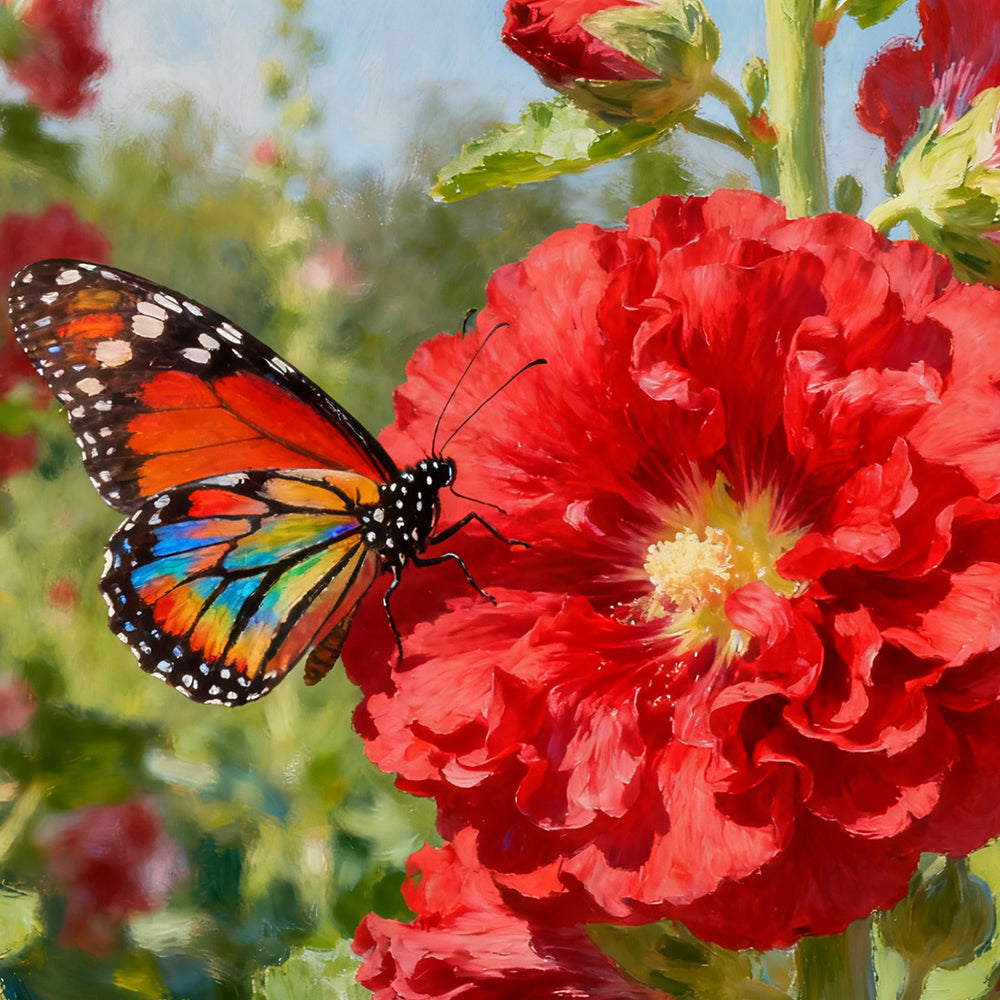 Hollyhock Red Seeds up to 50% Large Pack · 1000-9000 Seeds