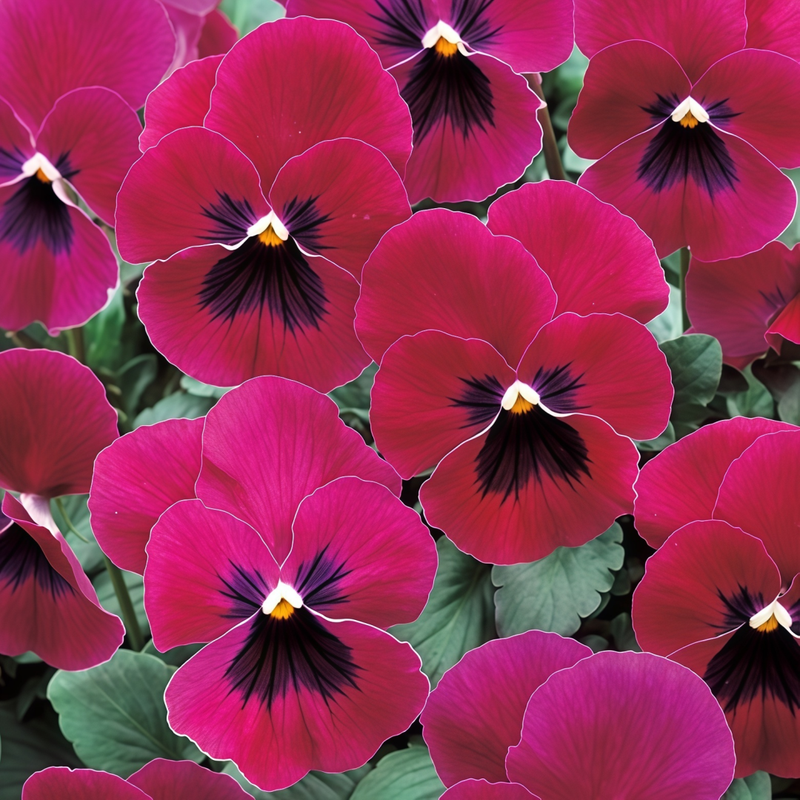 Pansy Seeds - Wine Red With Spots Larger Packet High Germination 600-3000 Onsaleseeds