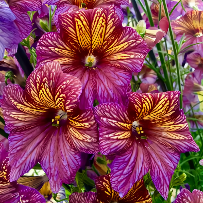 Salpiglossis Sinuata Mix Seeds up to 50% Large Pack · 4500-225000 Seeds