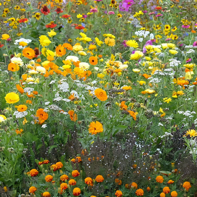 Wildflower Seeds - Summer Style Mix Includes Dahlia Pinnate, Petunia, Cosmos, etc.