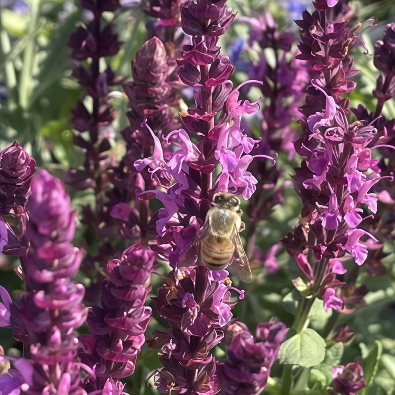 Sage Seeds - Dark Purple-Red Salvia Larger Packet High Germination 600-3000 Onsaleseeds