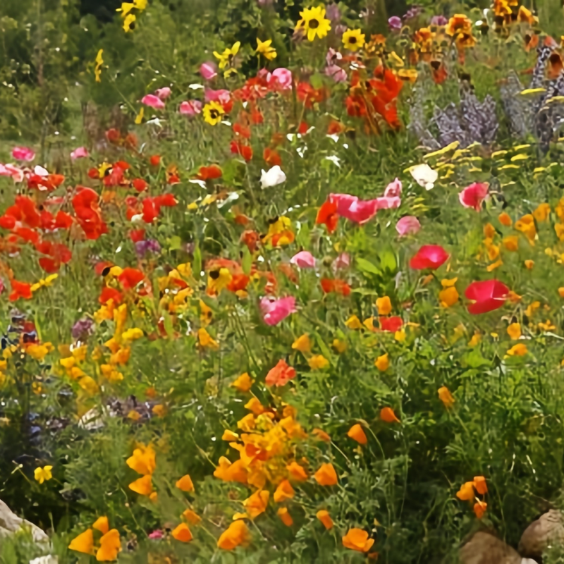 Wildflower Seeds - Seasonal Flowers Mix Includes Zinnia, China Aster, Phlox, etc.